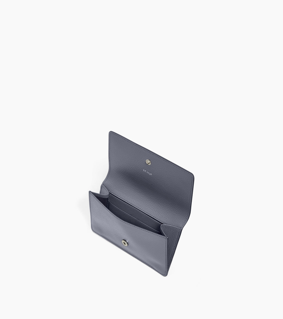 Porte cartes à rabat moyen modèle Louison en cuir grainé