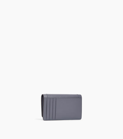 Porte cartes à rabat moyen modèle Louison en cuir grainé