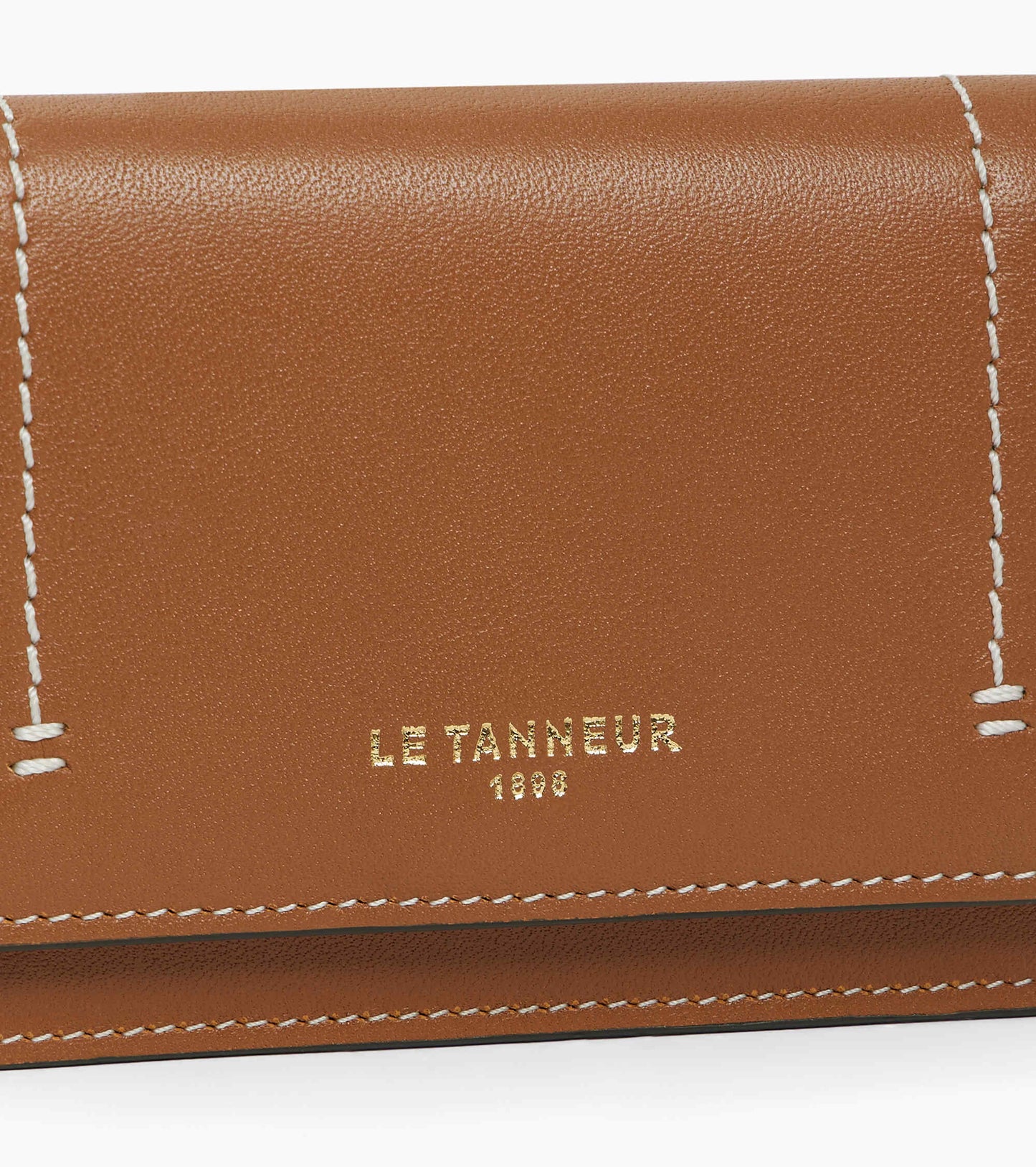 Petit porte cartes à rabat Louison en cuir lisse