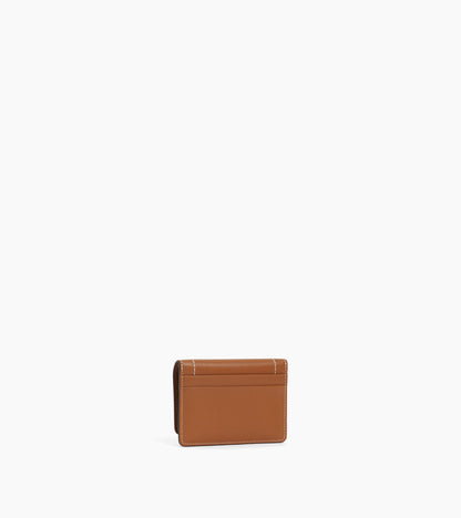 Petit porte cartes à rabat Louison en cuir lisse