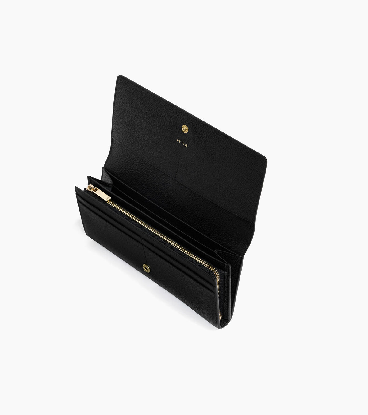 Grand portefeuille à rabat Louison en cuir grainé