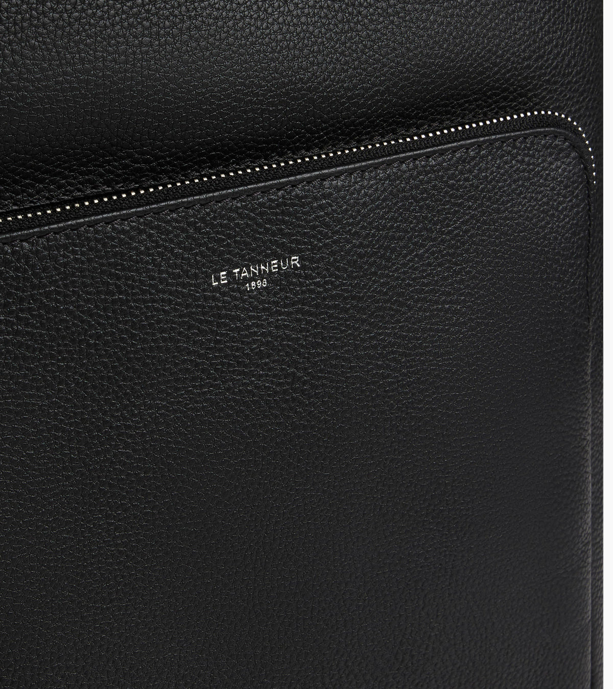 Sac à dos zippé business Sophie en cuir grainé