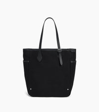 Sac cabas moyen modèle Solveig en toile coton et cuir lisse